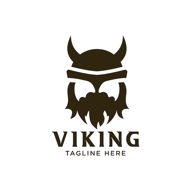 Viking krijger armor logo ontwerp inspiratie