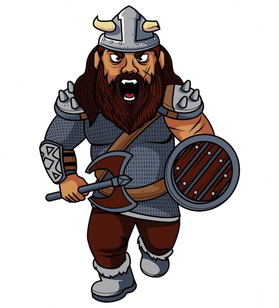 Viking krijger cartoon afbeelding