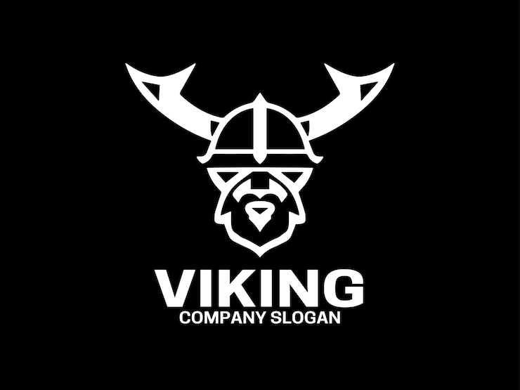 Vector viking logo design icon symbol vector template (viking logo ontwerp icon vector sjabloon)