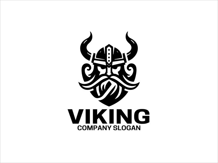Vector viking logo design icon symbol vector template (viking logo ontwerp icon vector sjabloon)