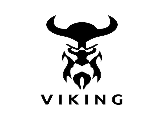 Viking logo design icon symbol vector template