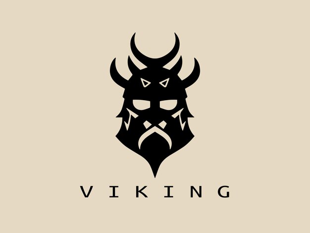 Viking logo ontwerp icoon symbool vector illustratie