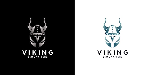 Viking-logo-ontwerpvector met modern en creatief concept