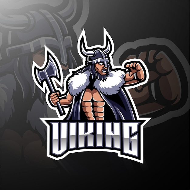 Viking mascot gaming logo