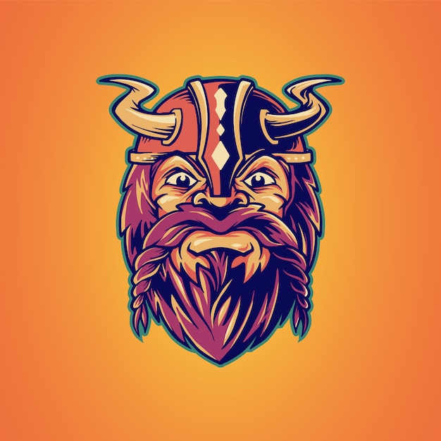 Viking mascot illustration