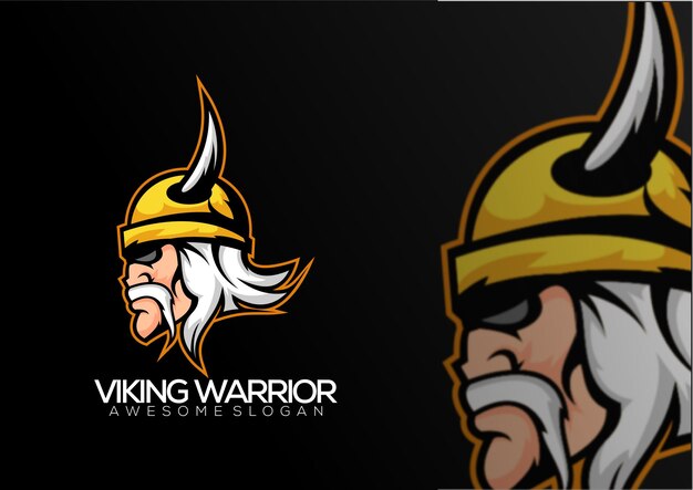 Viking strijder logo team esport mascotte ontwerp