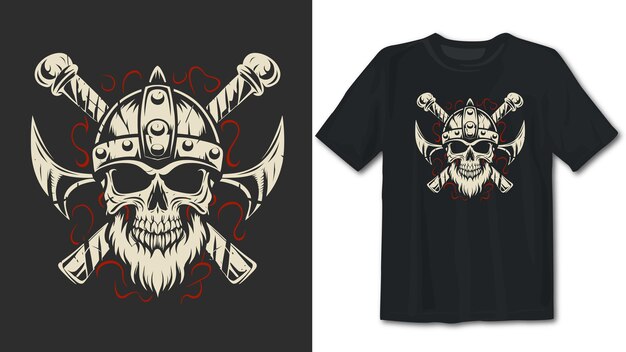 Vector viking t-shirt ontwerp