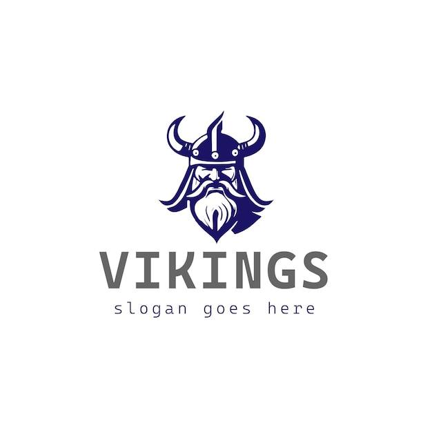 Вектор Дизайн векторного логотипа викингов