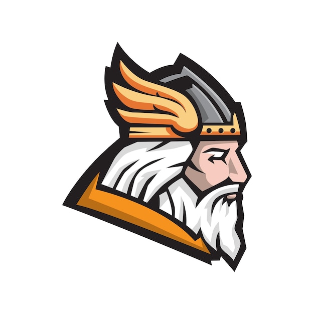 viking warrior head mascot