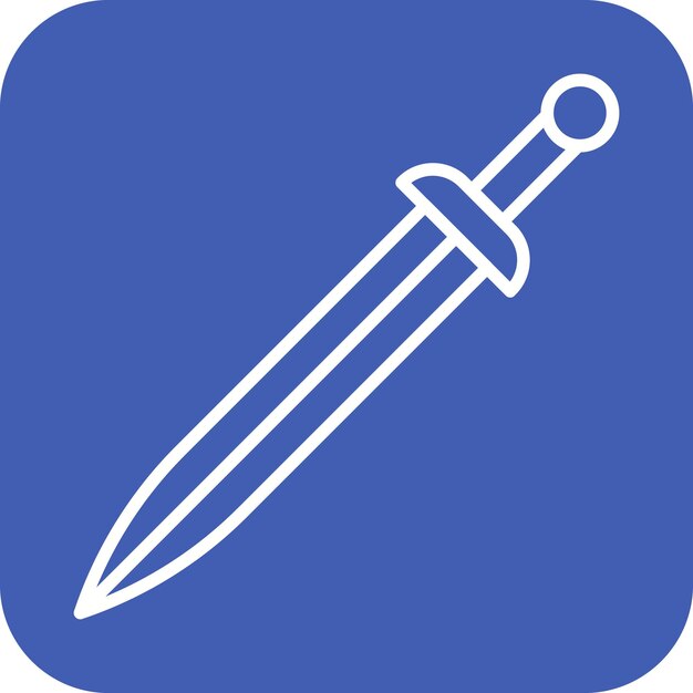 Viking Zwaard icoon vector afbeelding Kan worden gebruikt voor Vikings
