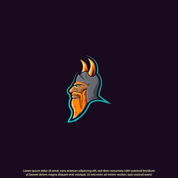 Vikings mascot logo desaign good use for symbol iconic gaming gamers esport youtube and more