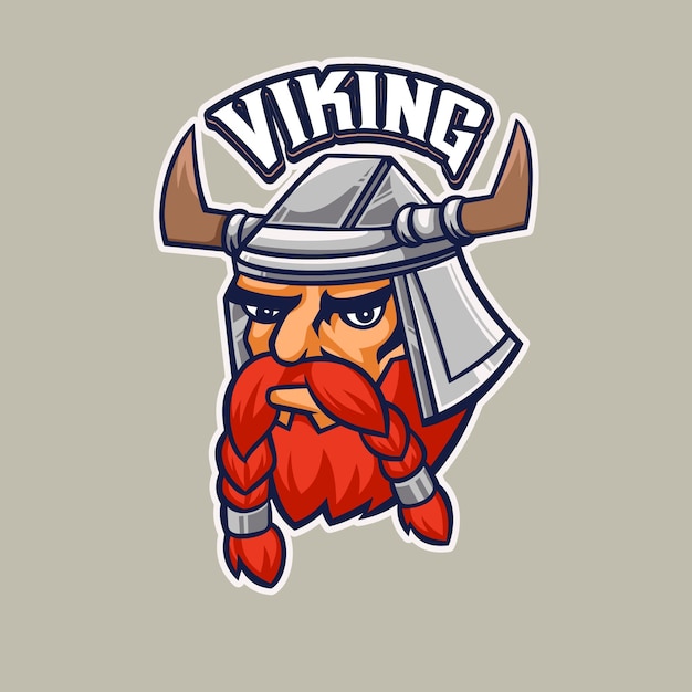 Vikings mascot logo template