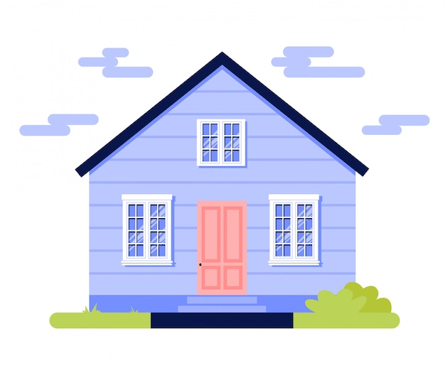 Vector village house icon