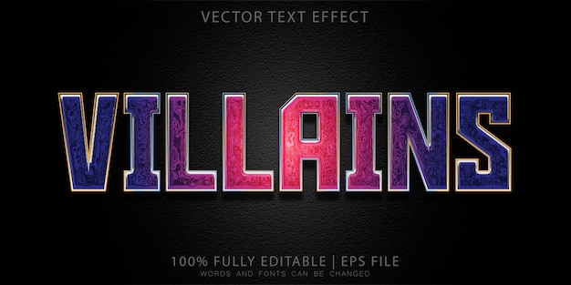 Villain Modern shine Text Effect