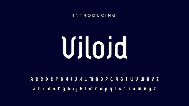 Vector viloid font