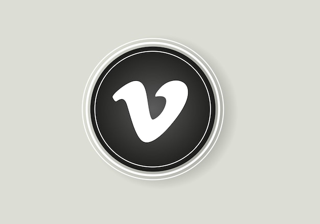 Vector vimeo icon printed on paper vimeo is an online social networking service
