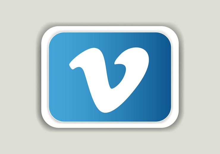 Premium Vector | Vimeo logo sign symbol vector mobile apps online