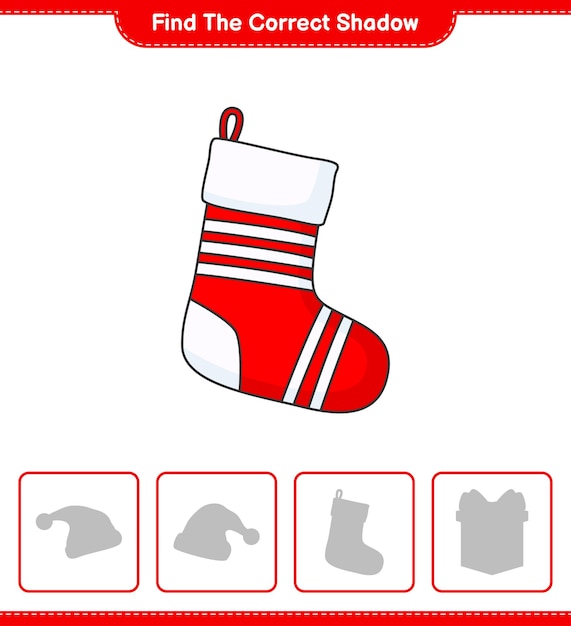 Vind de juiste schaduw Vind en match de juiste schaduw van Christmas Sock
