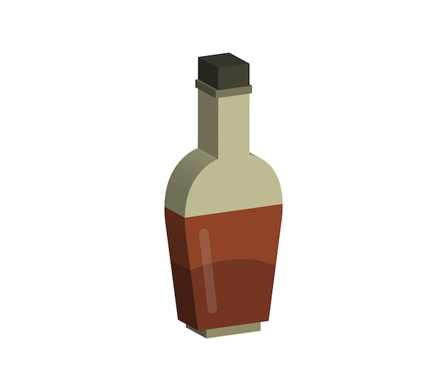 Vector vinegar bottle