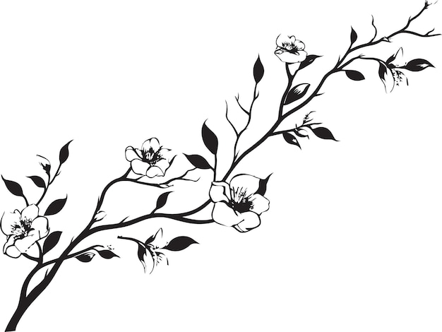 Vector vineyard harmony black wine logo floral wine symphony monochrome emblem