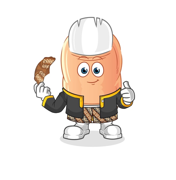 Vector vinger javaans karakter cartoon mascotte vectorxa