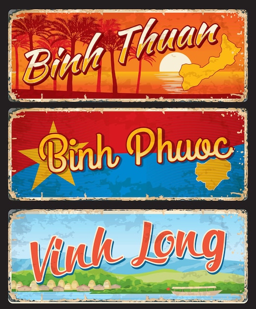 Vinh Long Binh Phuoc Binh Thuan 지방 판