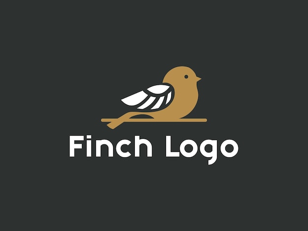 Vink vogel logo ontwerp vector pictogram illustratie
