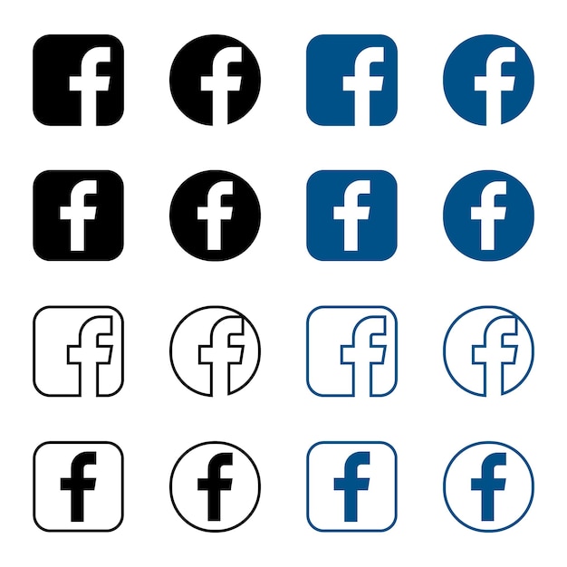 Vector vinnitsa ukraine february 24 2021 facebook icon facebook button facebook logo for app