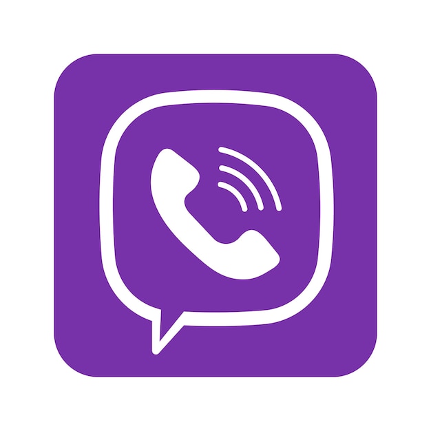 Винница Украина 29 апреля 2023 Популярный логотип социальных сетей Значок Viber Векторный дизайн Реалистичный редакционный знак