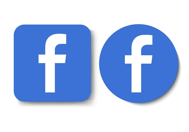 Vinnytsia, Ukraine, January 18. 2021: Facebook Vector image of a flat icon with the letter F of the blue color. Button with the letter.