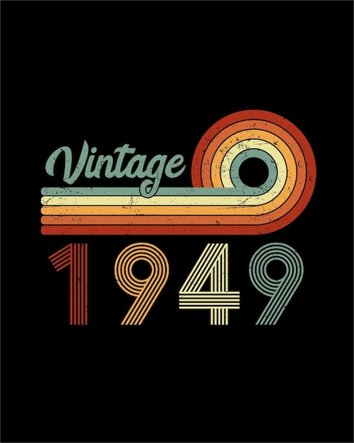 Vettore t-shirt vintage 1943 80 anni regali 80° compleanno