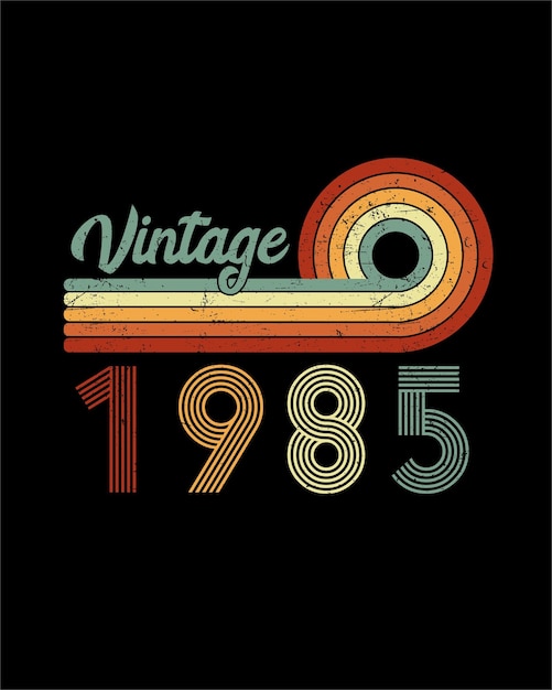 Vector vintage 1943 80th birthday t-shirt