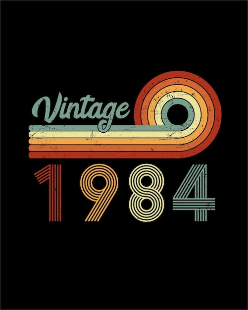 Vector vintage 1943 80th birthday t-shirt