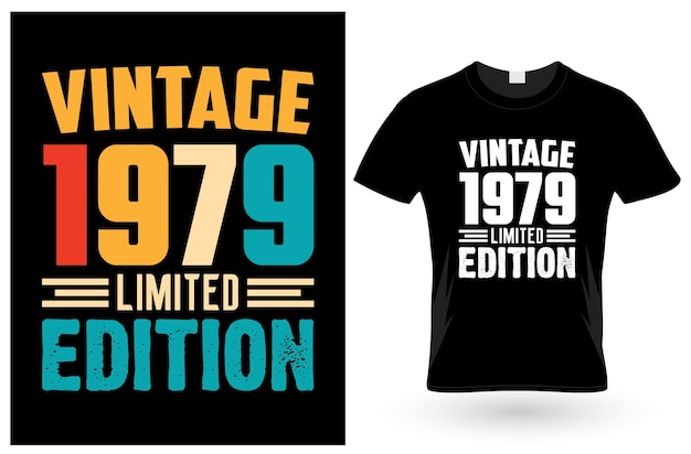 Vector vintage 1979 limited edition tshirt