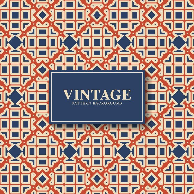 Vintage abstract line pattern design