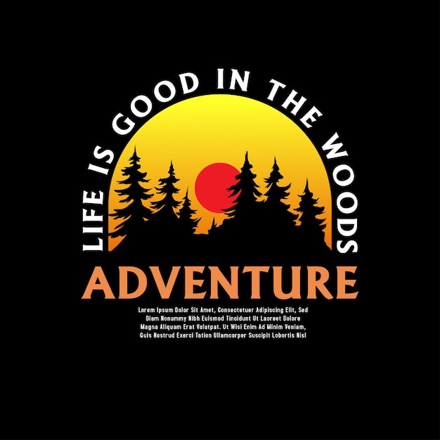 Vintage adventure badges design