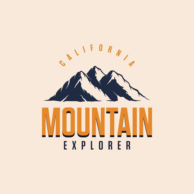 Vintage adventure logo Premium Vector