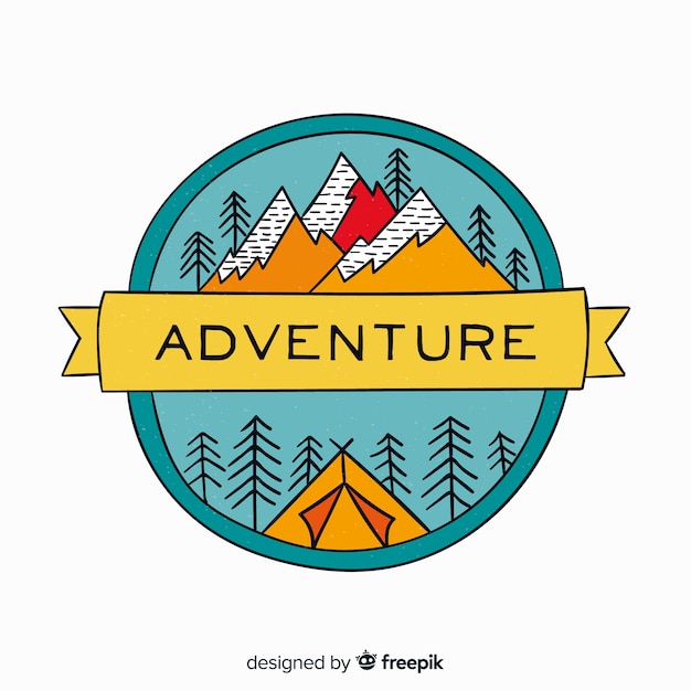 Vector vintage adventure logo