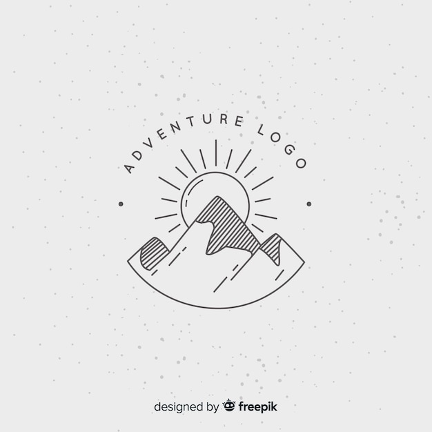 Vector vintage adventure logo