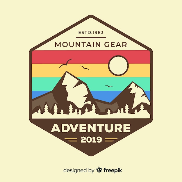 Vintage adventure logo