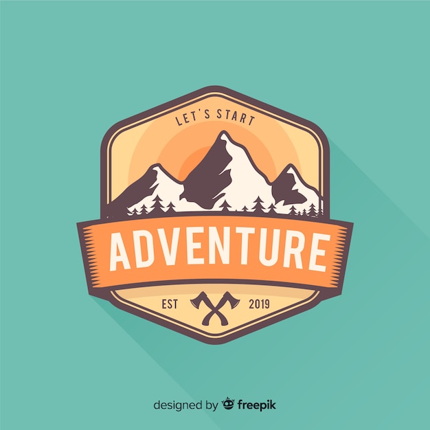 Vector vintage adventure logo