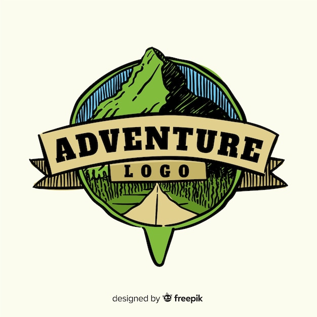 Vector vintage adventure logo