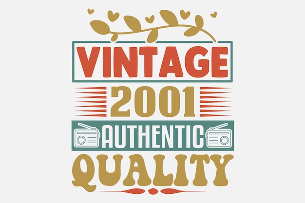 A vintage advertisement for authentic quality is shown in a white background.