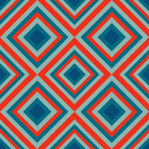 Vintage aestethic pattern with triangles in the style of the 70s and 60