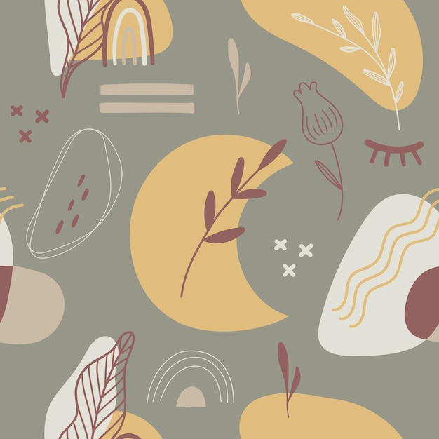 Vector vintage aesthetic seamless background design