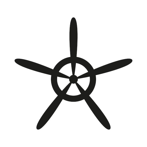 Vintage airplane propeller icon great design for any purposes vector illustration