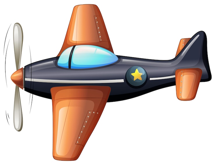 Vector a vintage airplane