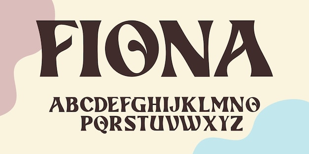 Vintage alfabet display lettertype vector