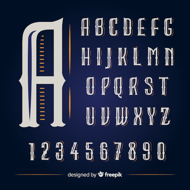 Vintage alphabet