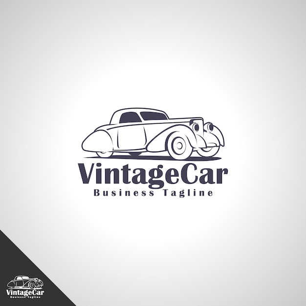 Vector vintage auto logo sjabloon